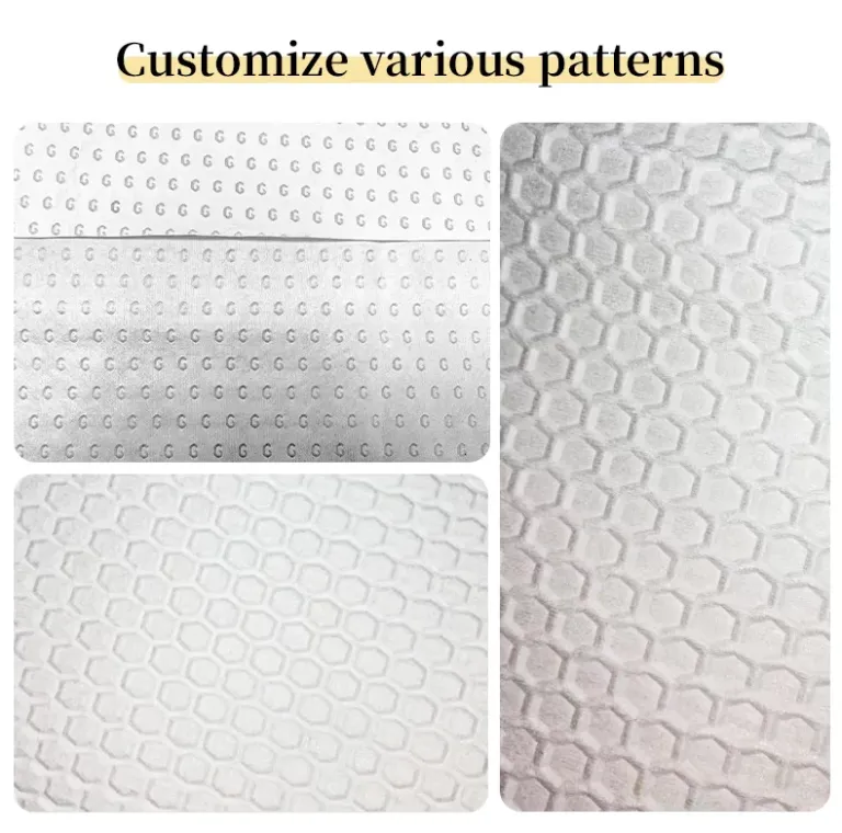 Embossed microfiber fabric