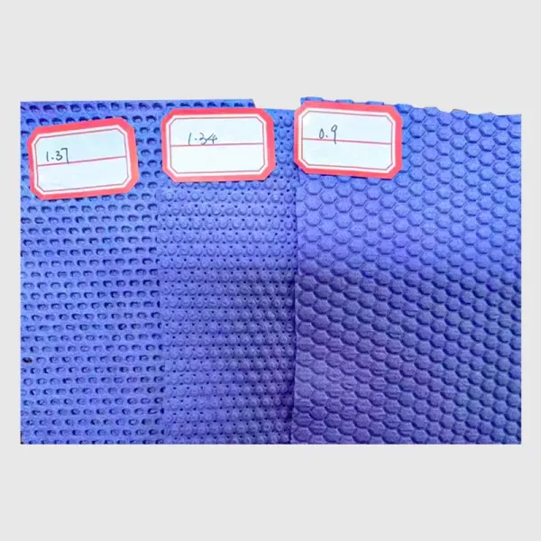 Embossed non woven microfiber fabric