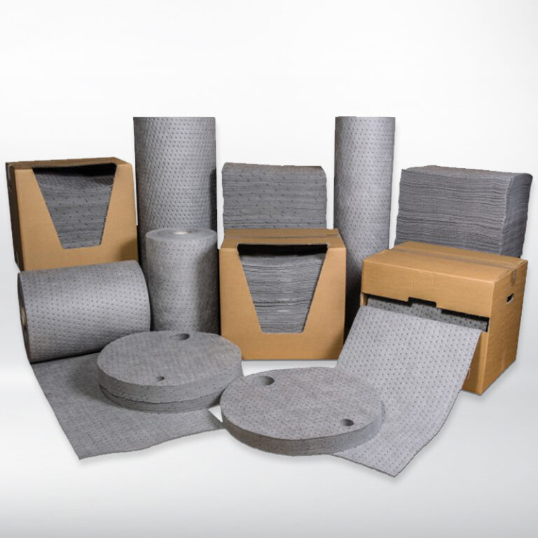 Universal oil absorbent pads mats for spill control NWFabric